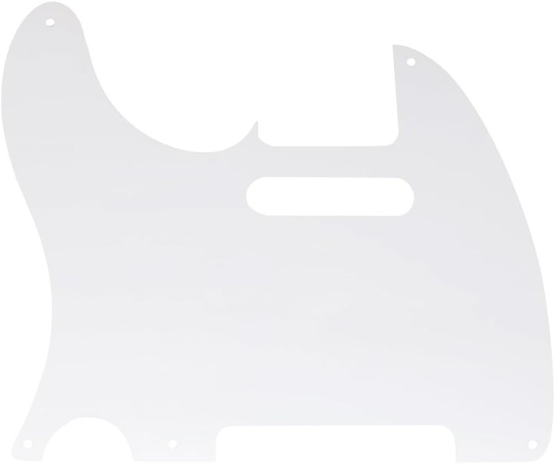 ROZILO White 1 Ply 5 Hole Vintage Guitar Tele Pickguard for USA/Mexican Made Fender Standard Telecaster Style - Image 2